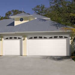 kopen Warm te verkopen Villa Architectuur Moderne stijl Staal Aluminium Automatische Moderne Roller Shutter Garage Door online manufacture