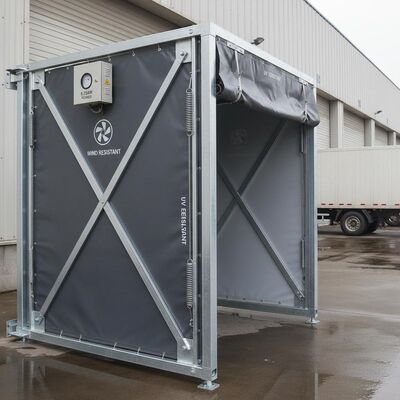 kopen Waterdichte en UV-bestendige laaddokoverkapping met 0,75 kW vermogen en windbestendigheid ontworpen om sterke winden te weerstaan online manufacture