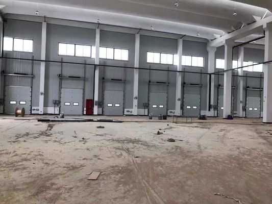 0.4mm gegalvaniseerd staal industriële sectiedeuren RAL9006 / RAL9002 Kleur