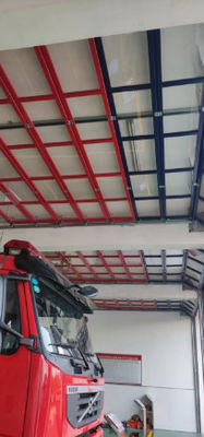 Doorzichtige industriële deuren van aluminium voor tentoonstellingszalen voor brandbeveiliging