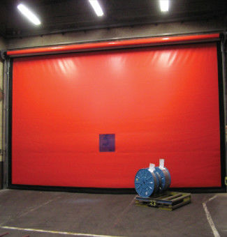 Windbestendige industriële snelle deur buitenste PVC hoge snelheid opvouwbare deur