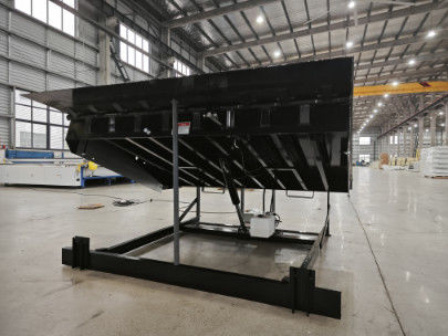 Zwart Hydraulisch Dock Leveler Aanpasbaar Hydraulisch Dock Lift Platform