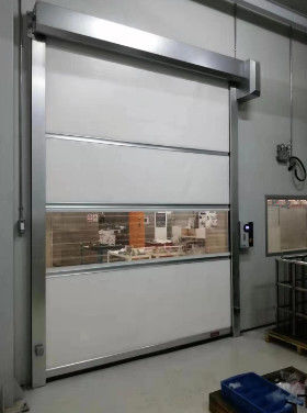 PVC stof Fast Roll Up Garage Doors Auto Roller Shutter Doors 0,8 - 1,2m/s snelheid