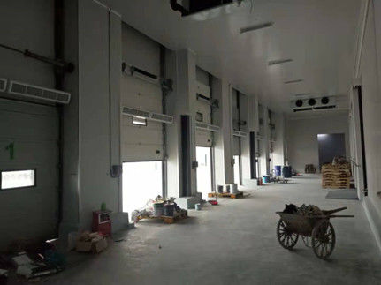 Polyurethaan Thermische isolatie Commerciële sectioneel stalen deuren Industrieel op maat