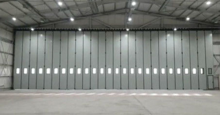 Grote industriële vouwdeuren Automatische / handmatige openingsmethode