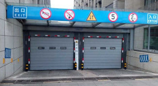 Aanpasbare hogesnelheidspiraaldor Parkeerterrein In- en uitgang