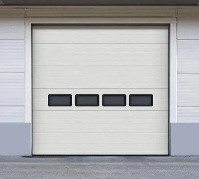 Sectieve garagedeuren met veerbalansysteem voor eenvoudige handmatige bediening