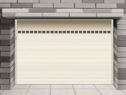 Industriële automatische elektrische stalen geïsoleerde PU-segmentglijdende overhoofde garagedeur