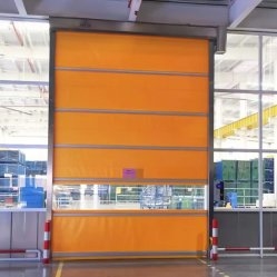 Aanpasbare Veerkrachtige PVC Snelle Deur Vorstbestendige Ramen Automatische Baan Reset Voor Prestaties