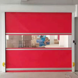 Geluidsreductie PVC snelle deur met speciale frequentieomrekeningsmotor Automatische open stijl Geluidsreductie tot 30 dB