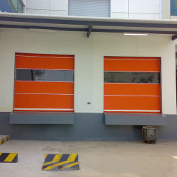 Geluidsreductie PVC snelle deur met speciale frequentieomrekeningsmotor Automatische open stijl Geluidsreductie tot 30 dB