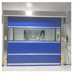Geluidsreductie PVC snelle deur met speciale frequentieomrekeningsmotor Automatische open stijl Geluidsreductie tot 30 dB