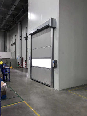PVC stof Fast Roll Up Garage Doors Auto Roller Shutter Doors 0,8 - 1,2m/s snelheid