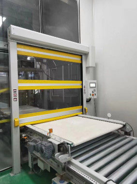 Assemblagelijn Hoog snelheids industriële snelle deur met PVC gordijn doorzichtig raam