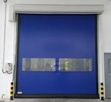 ISO 9001 Industrial Fabric Roll Up Doors Automatic High Speed Fabric Doors