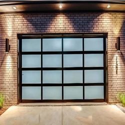 Moderne Automatische Aluminium Duidelijke Panel Staal Bi-vouw Garage Door