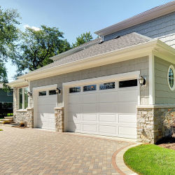 Automatische 40 mm vingerveilige sandwichpaneel commerciële residentiële sectioneel garage deur