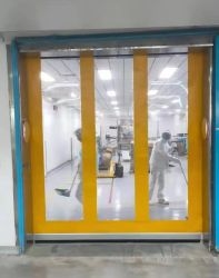 Hoge Snelheid Rollende Openingsmethode PVC Deur Gemakkelijke Vervanging Eenvoudig Onderhoud Zelfreinigende Coating