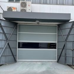Aanpasbare aluminiumhoge snelheidsdeur met meerdere kleuren